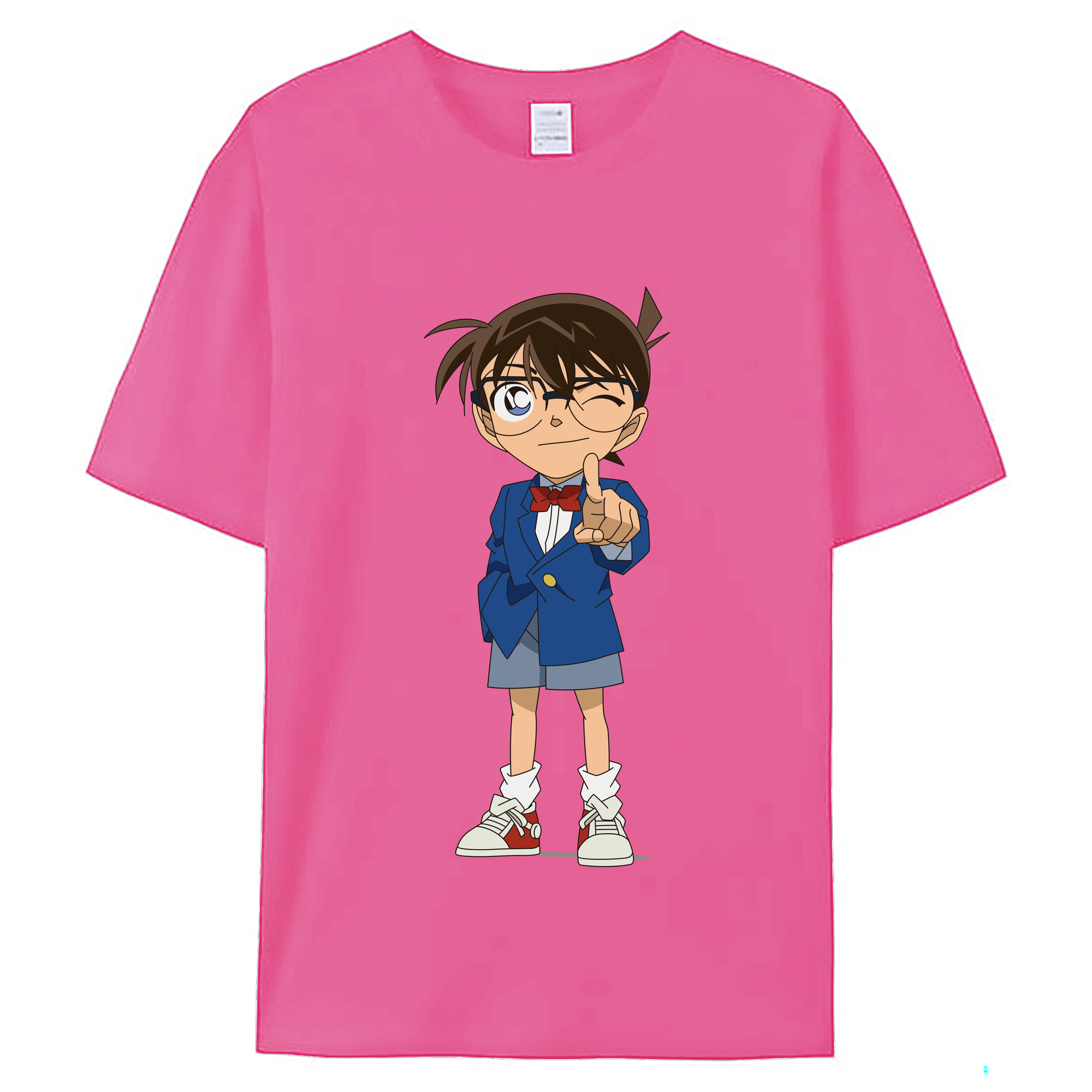 （画像用） 名探偵コナン 江戸川 コナン Detective Conan Conan Edogawa レディースカジュアルプリントTシャツ（綿100％）